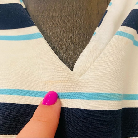 Zara Striped Peplum Top Size S - Picture 7 of 10